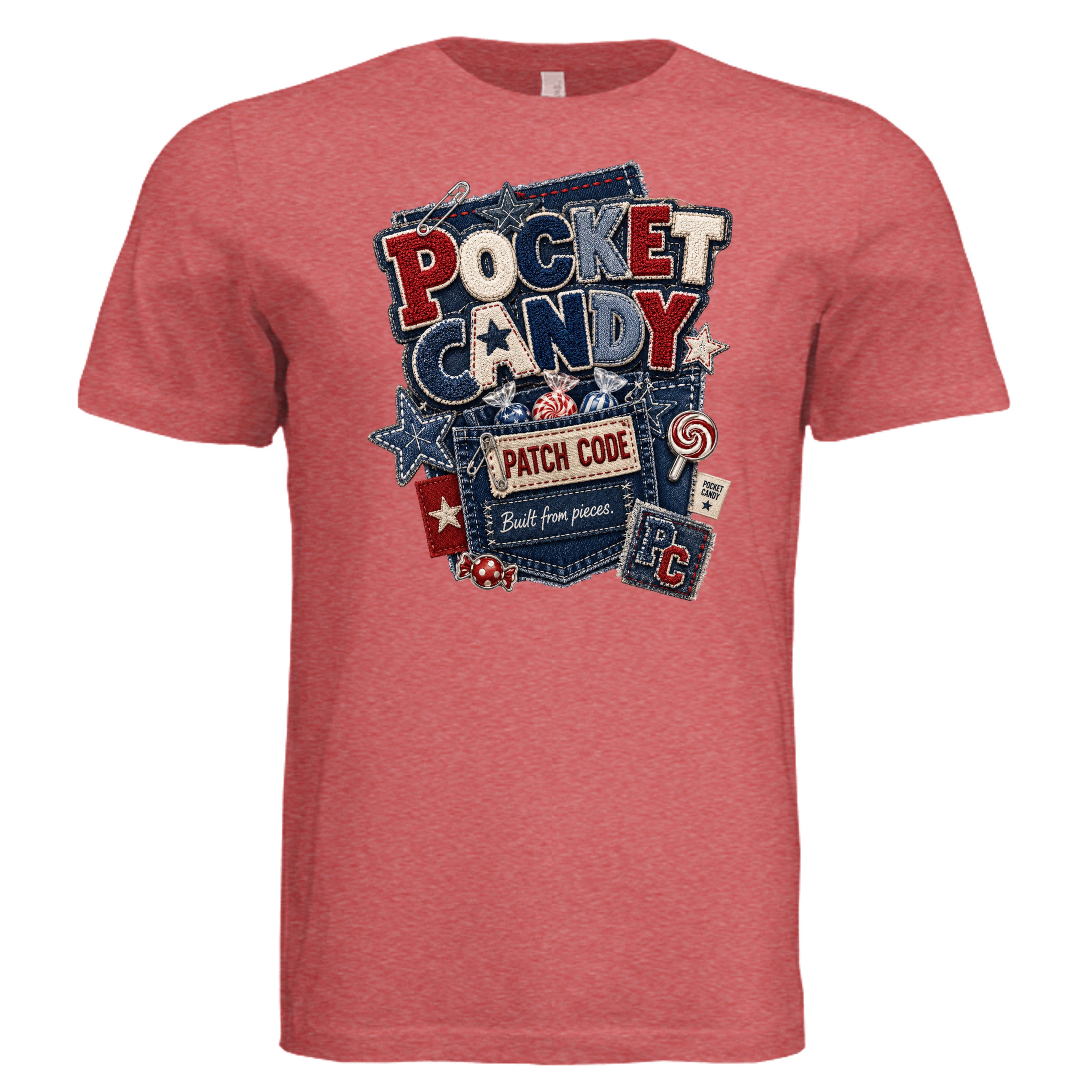 RED TRIBLEND - 3413C - FRONT
